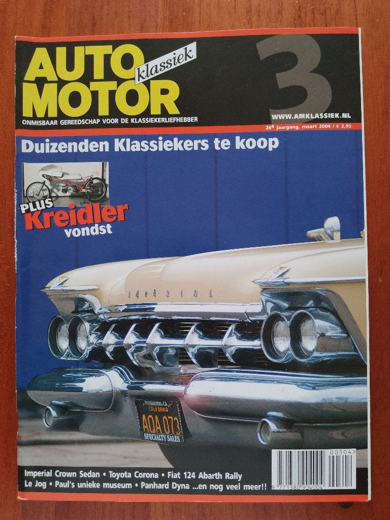 Auto Motor Klassiek 3 2004 Fiat 124 Abarth (1974), Corona, Verzenden, Nieuw, Toyota