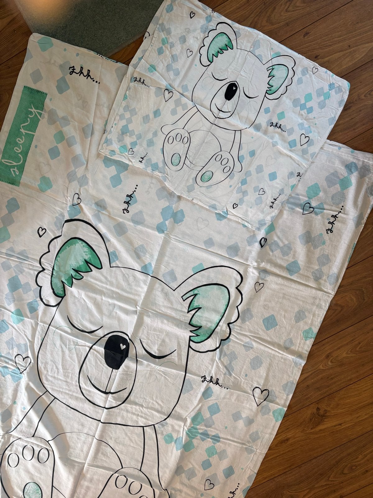 Koala dekbedovertrek met drukknoopjes - Zo goed als nieuw, Ophalen, Overige merken, Jongetje of Meisje, Wit
