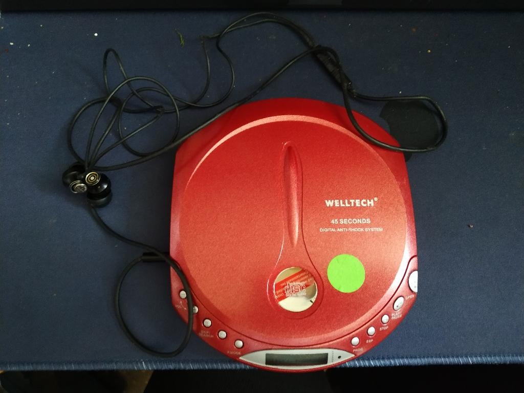 WELLTECH 40676A/TCDP61 CD Portable CD-Player, Ophalen of Verzenden, Gebruikt, Overige merken, Draagbaar