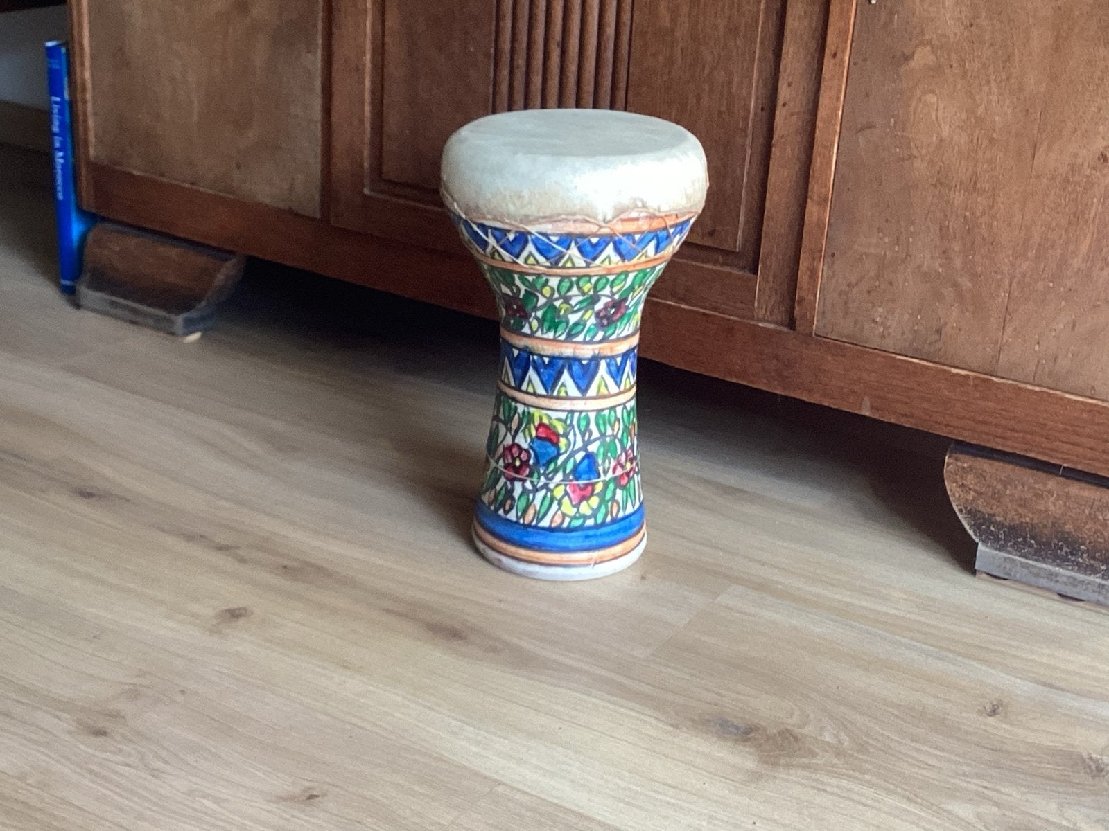 Mooie handgeschilderde Darbuka / Doumbek trommel  40 H € 17, Ophalen of Verzenden