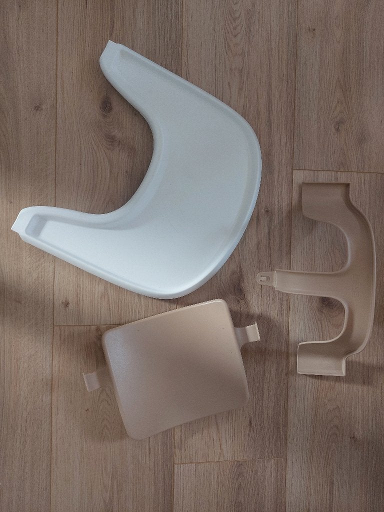 Stokke Tripp Trapp stoel babyset, Ophalen of Verzenden, Zo goed als nieuw, Meegroeistoel, Afneembaar eetblad