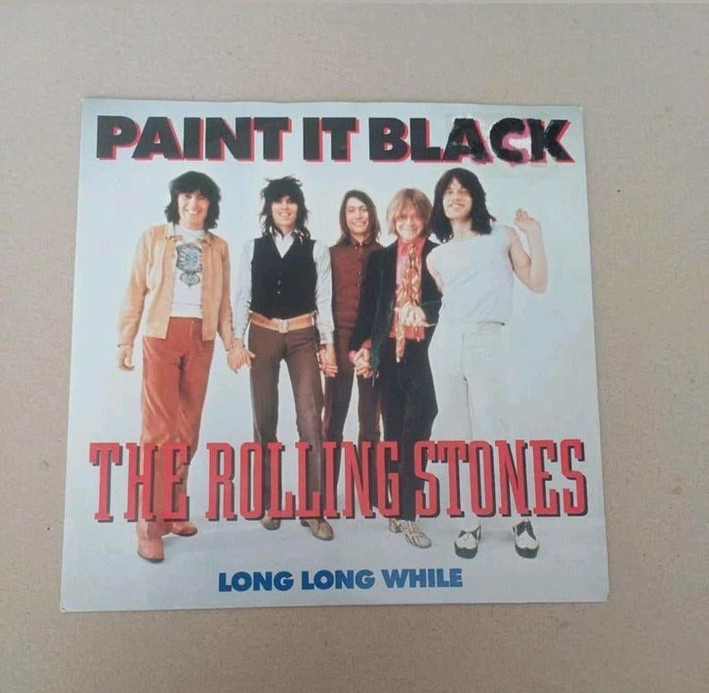 The Rolling Stones  - Paint It Black, Cd's en Dvd's, Vinyl Singles, Gebruikt, Beschermende buitenhoes, Single, 1970 - 1979, Pop