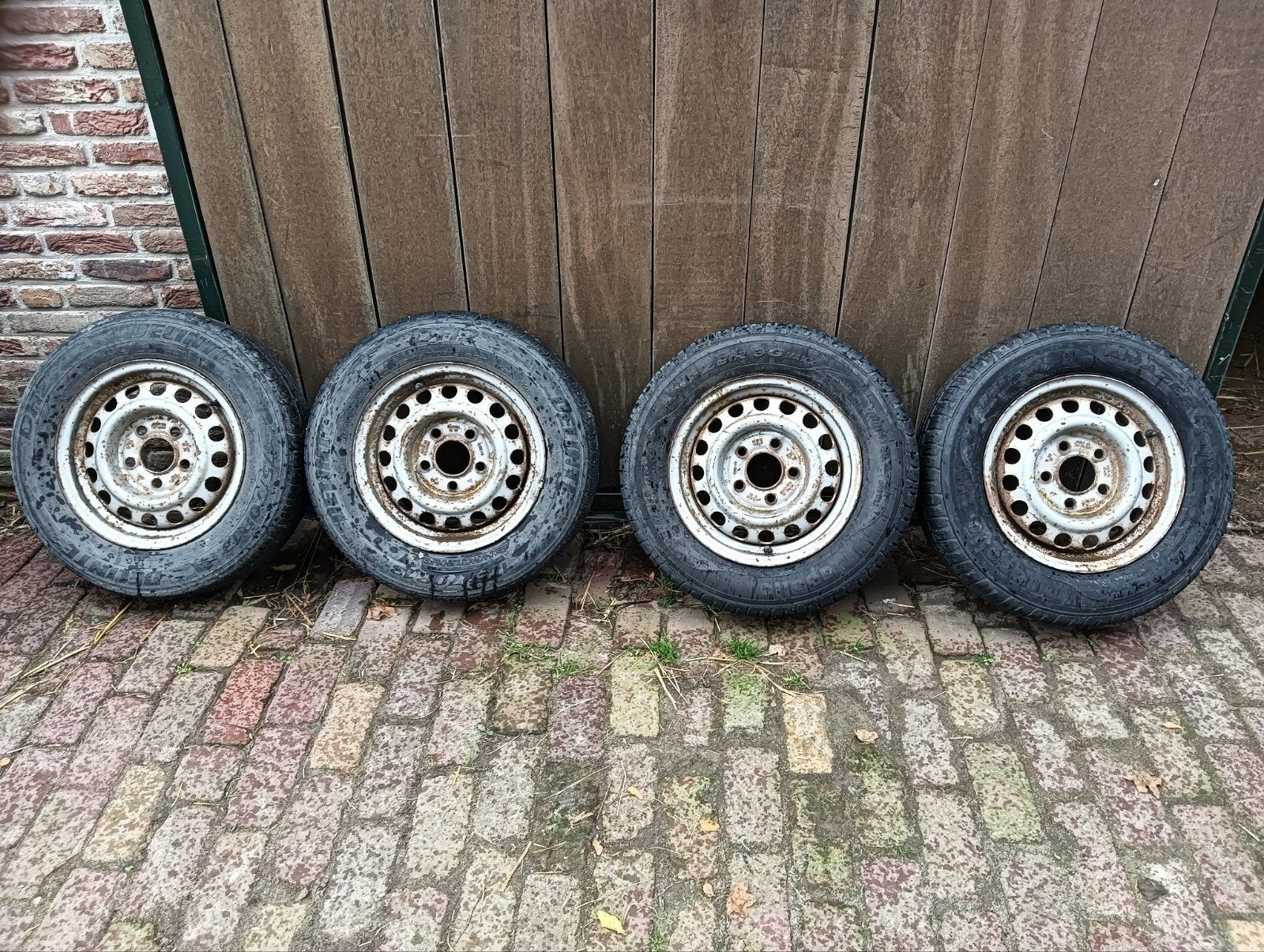 aanhanger banden met velgen 13 inch, Ophalen