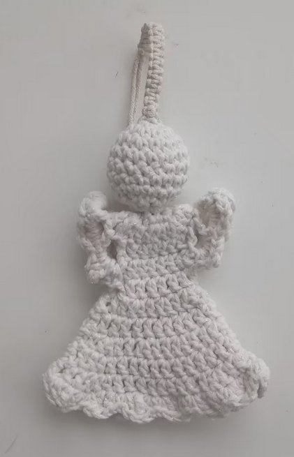 Gehaakte engel met ophanglus, Diversen, Kerst, Oosterveldweg 15, 7274 DZ, Verzenden, Zo goed als nieuw, Stichting Angel's Choice
