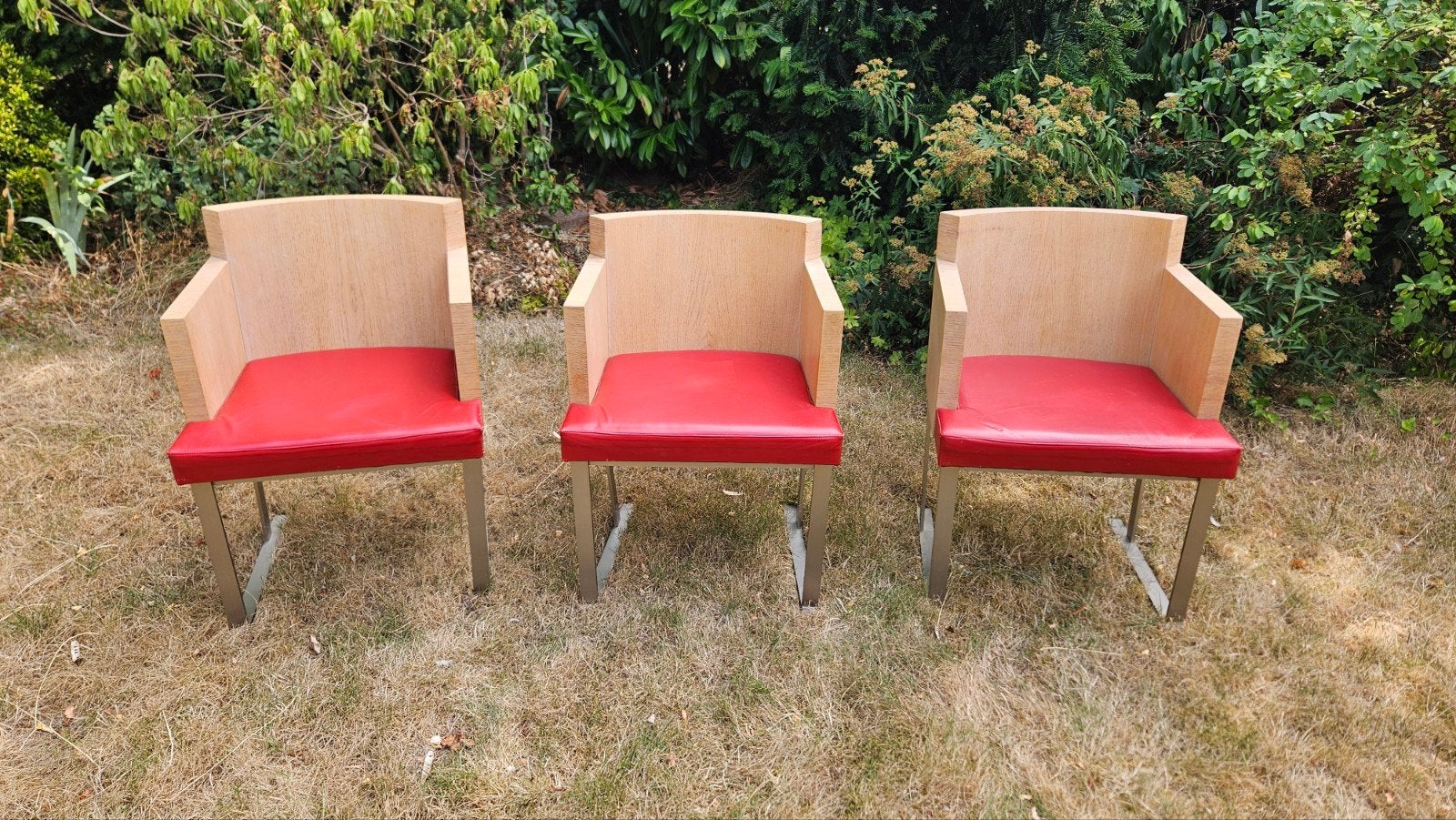 Gratis ophalen: Set van 3 vintage postmodernistische stoelen, Ophalen, Gebruikt, Drie, Postmodernistisch