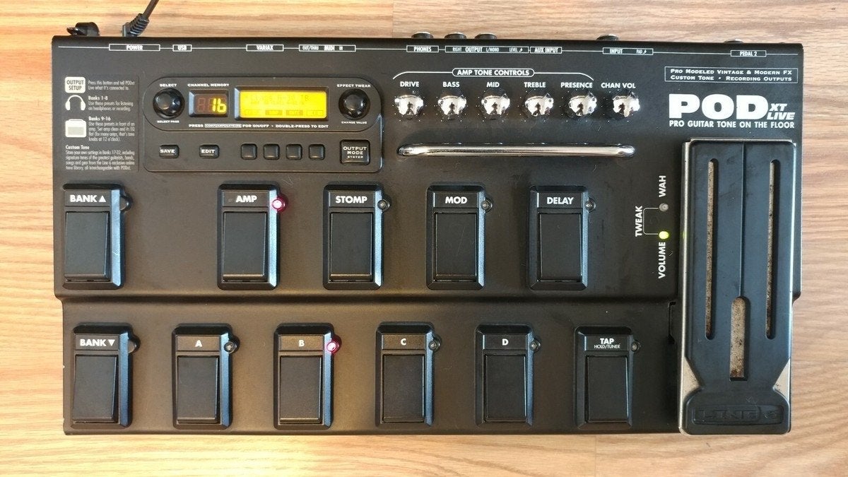 Line 6 POD XT Live gitaar multi-effectpedaal, Muziek en Instrumenten, Ophalen, Gebruikt, Multi-effect
