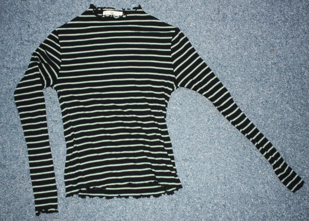 Zwart wit gestreepte Mango top, mt M, ZGAN, Kleding | Dames, Tops, Maat 38/40 (M), Mango, Zwart, Ophalen of Verzenden