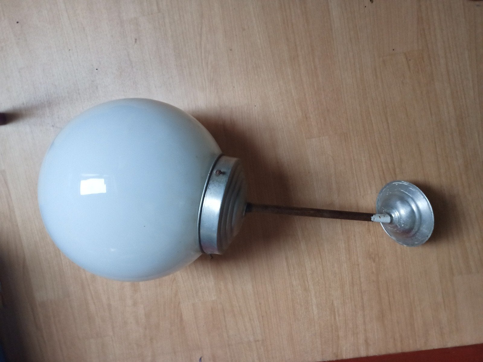 Gispen Art Deco jaren 30 hanglamp opaline glas mooie staat., Ophalen of Verzenden, Gebruikt