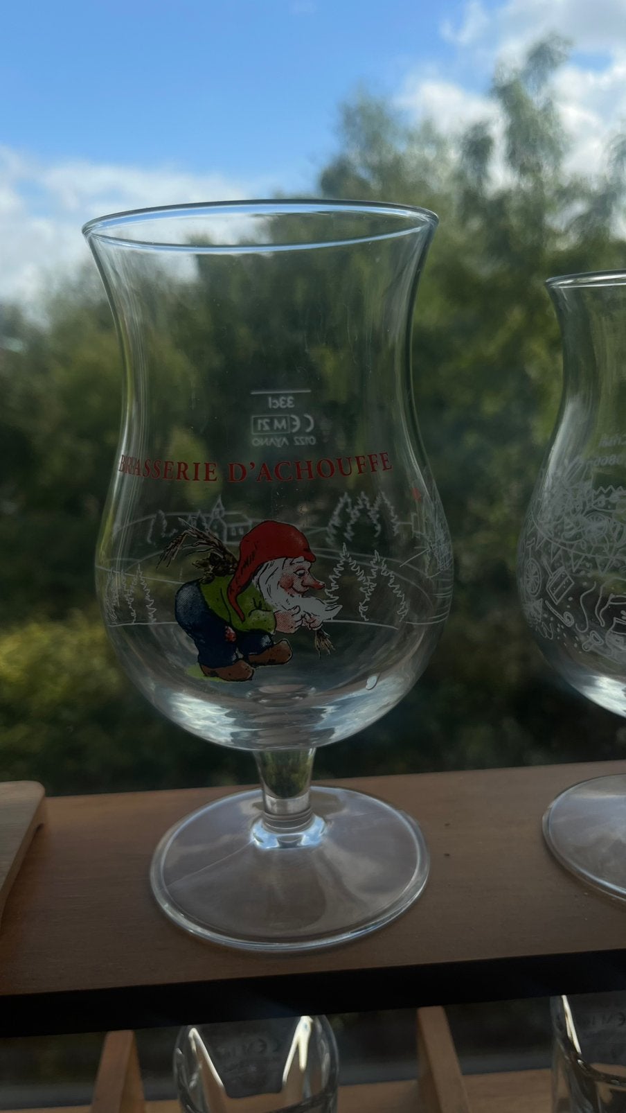 Chouffe bierglazen, Verzamelen, Biermerken, Ophalen of Verzenden, Zo goed als nieuw