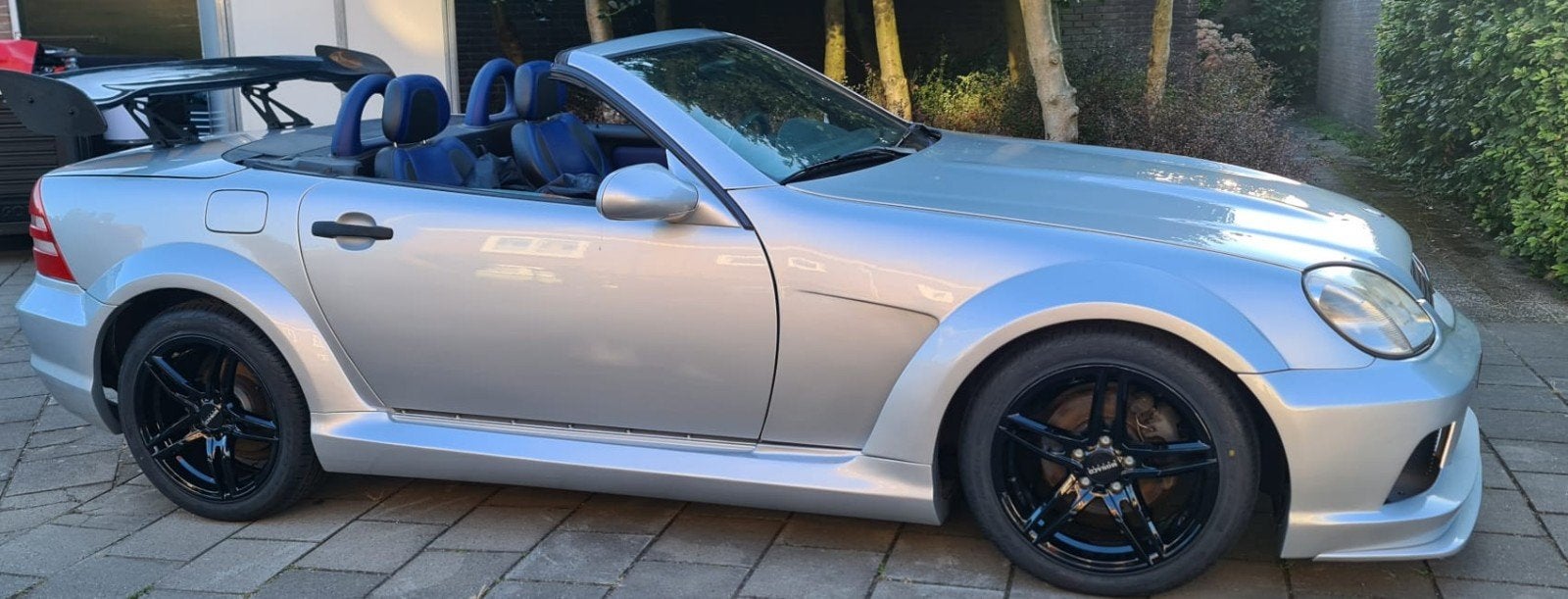 Mercedes-Benz SLK 2.3 Slk230 Kompr Roadster 1999 Grijs, Auto's, Mercedes-Benz, Achterwielaandrijving, 1225 kg, 4 cilinders, Cabriolet