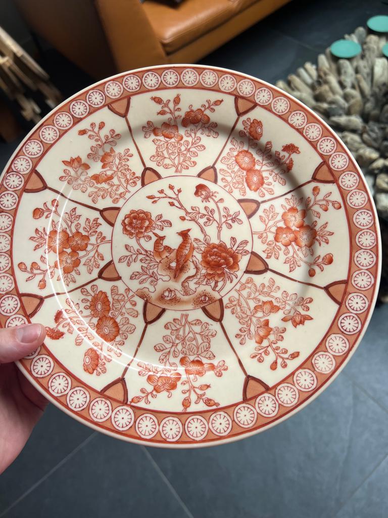 Chinees porselein bord vintage Chinese met stempel, Ophalen of Verzenden