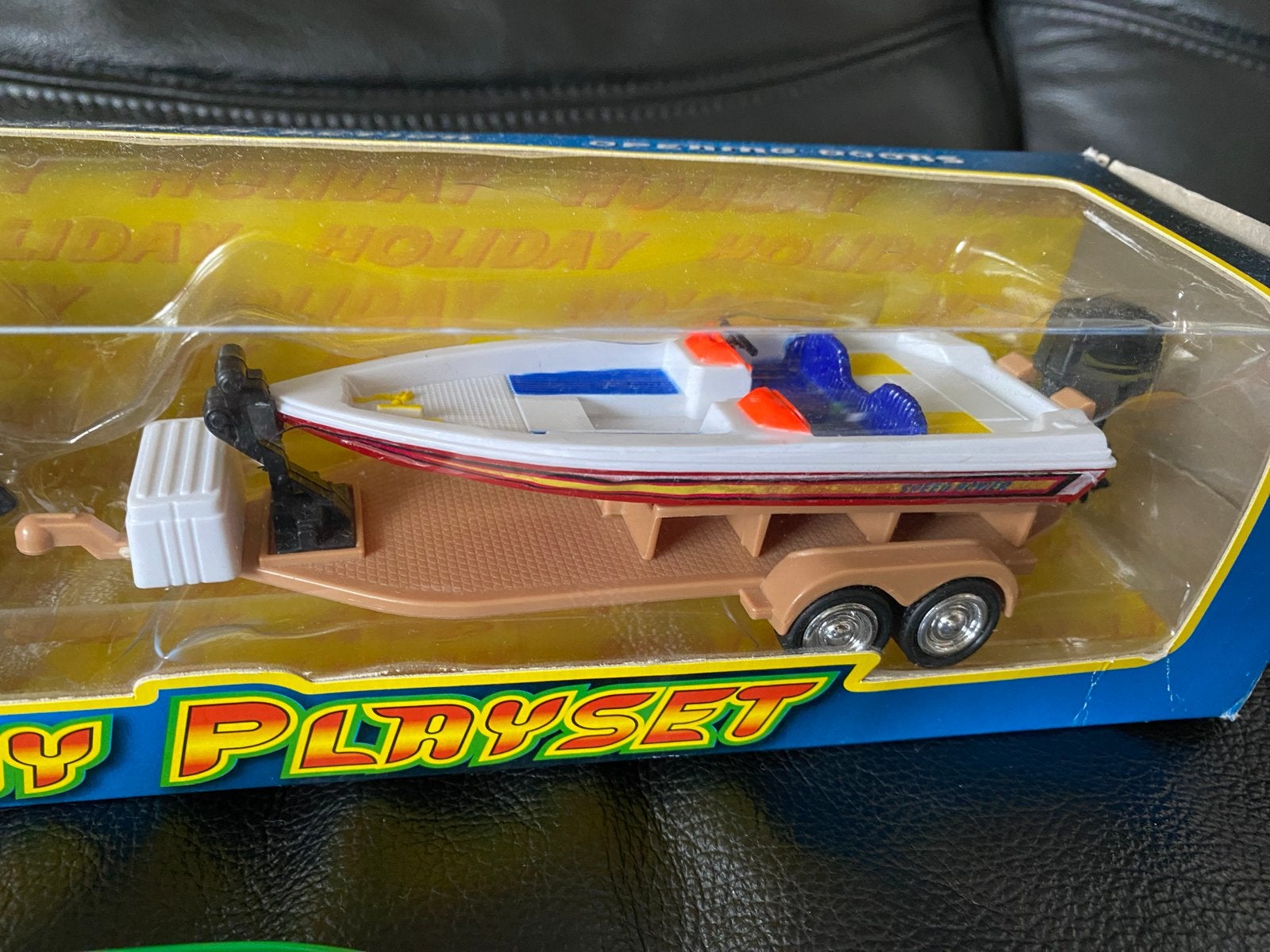 Holiday Playset: Auto met boot op trailer - Die-cast metaal, Ophalen of Verzenden, Nieuw