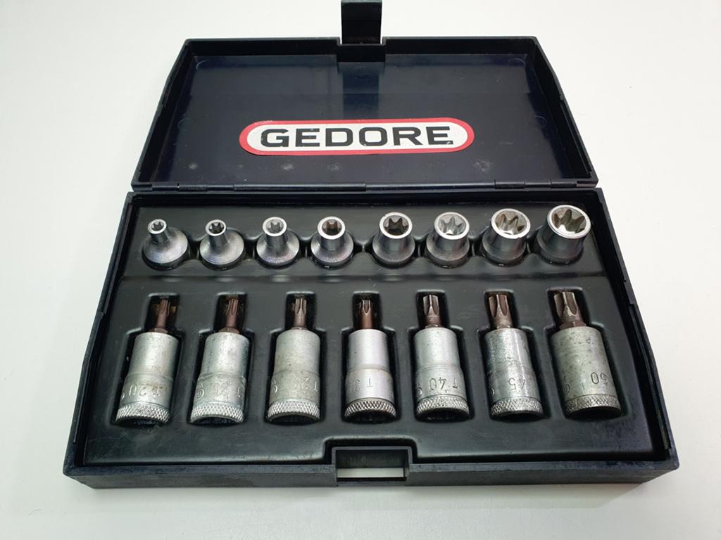 Gedore torx en etorx doppenset met 3/8" opname, WerkzRemscheider Str. 149 42899 Remscheid Duitsland, Gebruikt, Info@gedore.com