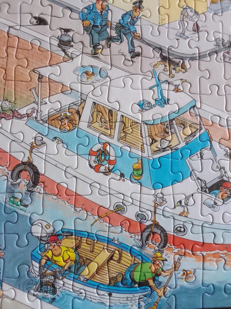 Het ontbrekende stukje Jan van Haasteren, Ophalen of Verzenden, 500 t/m 1500 stukjes, Zo goed als nieuw, Legpuzzel
