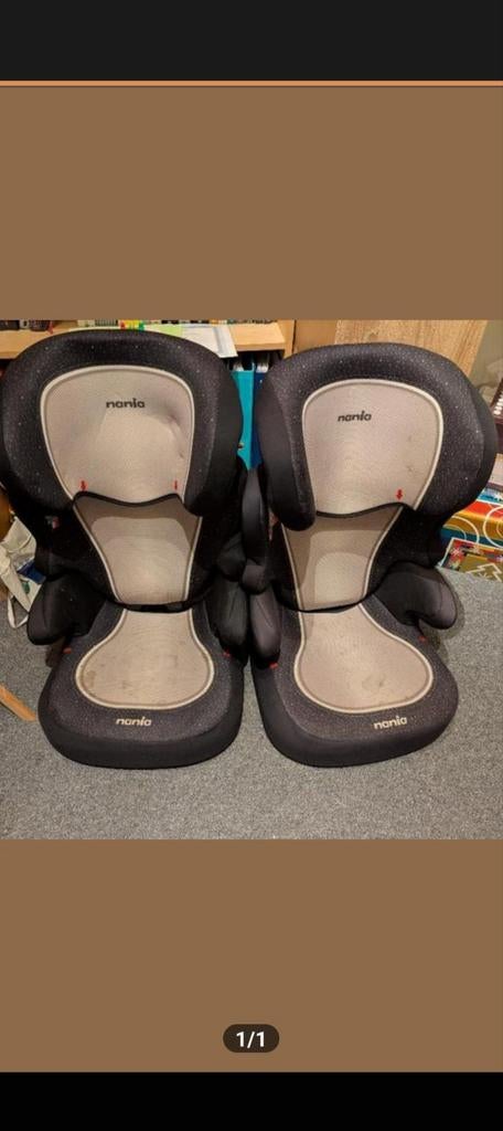 Twee Nania autostoeltjes, 15 t/m 36 kg, Ophalen, Overige merken, Gebruikt