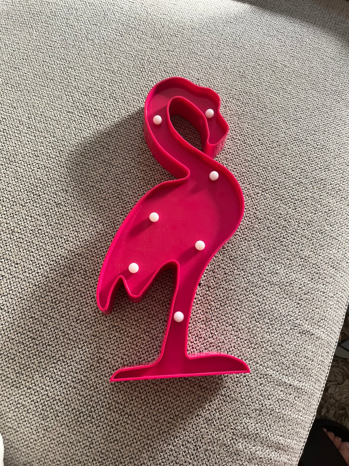 Te koop; roze flamingo lamp/decoratie, Overige stijlen, Nieuw, Ophalen of Verzenden, Roze