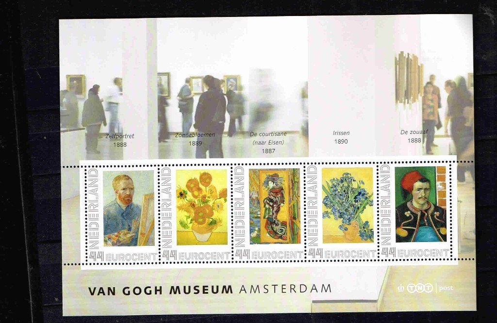 Van Gogh Museum Amsterdam vel 5 persoonlijke zegels 44 /17b3, Postzegels en Munten, Verzenden, Na 1940, Postfris