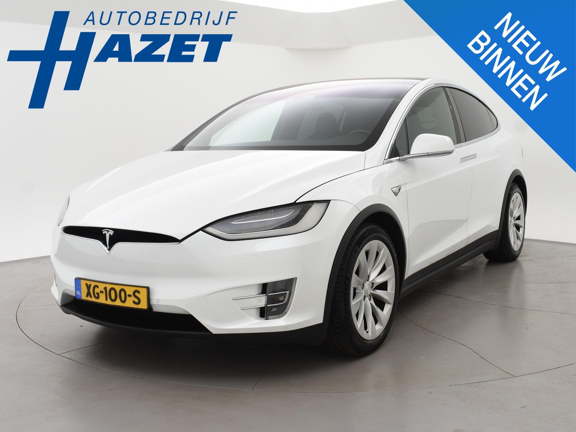 Tesla Model X 75D 333 PK BASE + TREKHAAK 2250 KG | STOELVERW, Auto's, Tesla, Automaat, Model X, Gebruikt, 124 €/maand