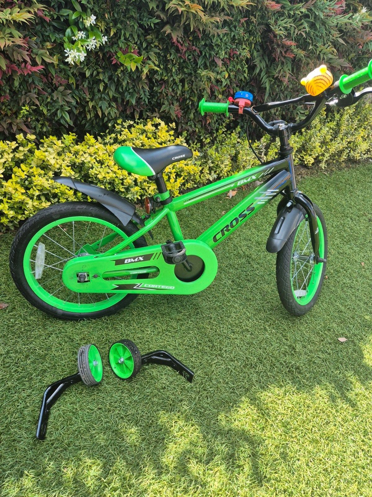 BMX Cross Cortego 16 inch, incl. zijwieltjes, Ophalen, Zo goed als nieuw, Staal, 16 tot 20 inch