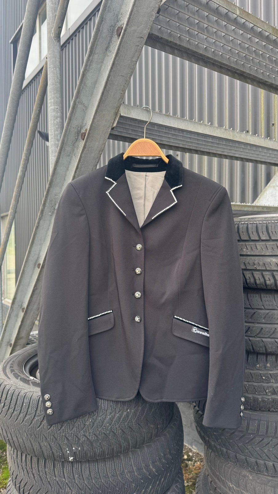 Paardrijwedstrijdjasje Cavallo maat S, Ophalen of Verzenden, Zo goed als nieuw, Dressuur, Bovenkleding