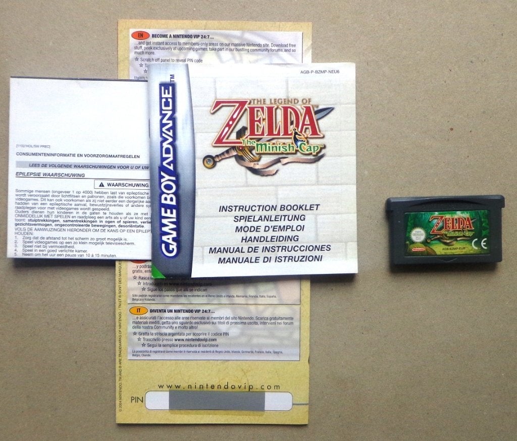 Zelda the Minish Cap voor de Gameboy Advance + boekje, Avontuur en Actie, Gebruikt, 1 speler, Ophalen of Verzenden