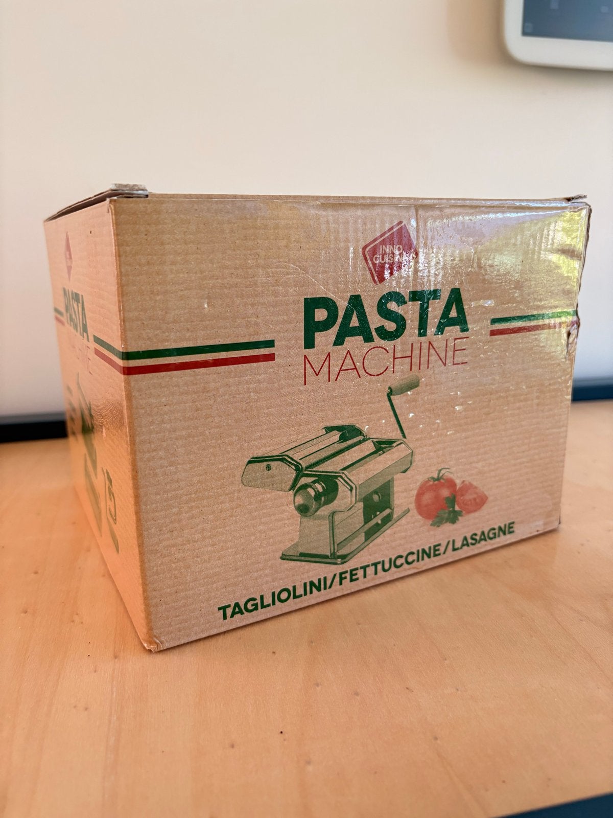 Nieuwe Inno Cuisinno Pastamachine - Tagliolini/Fettuccine, Ophalen of Verzenden, Metaal, Pastamachine, Overige merken