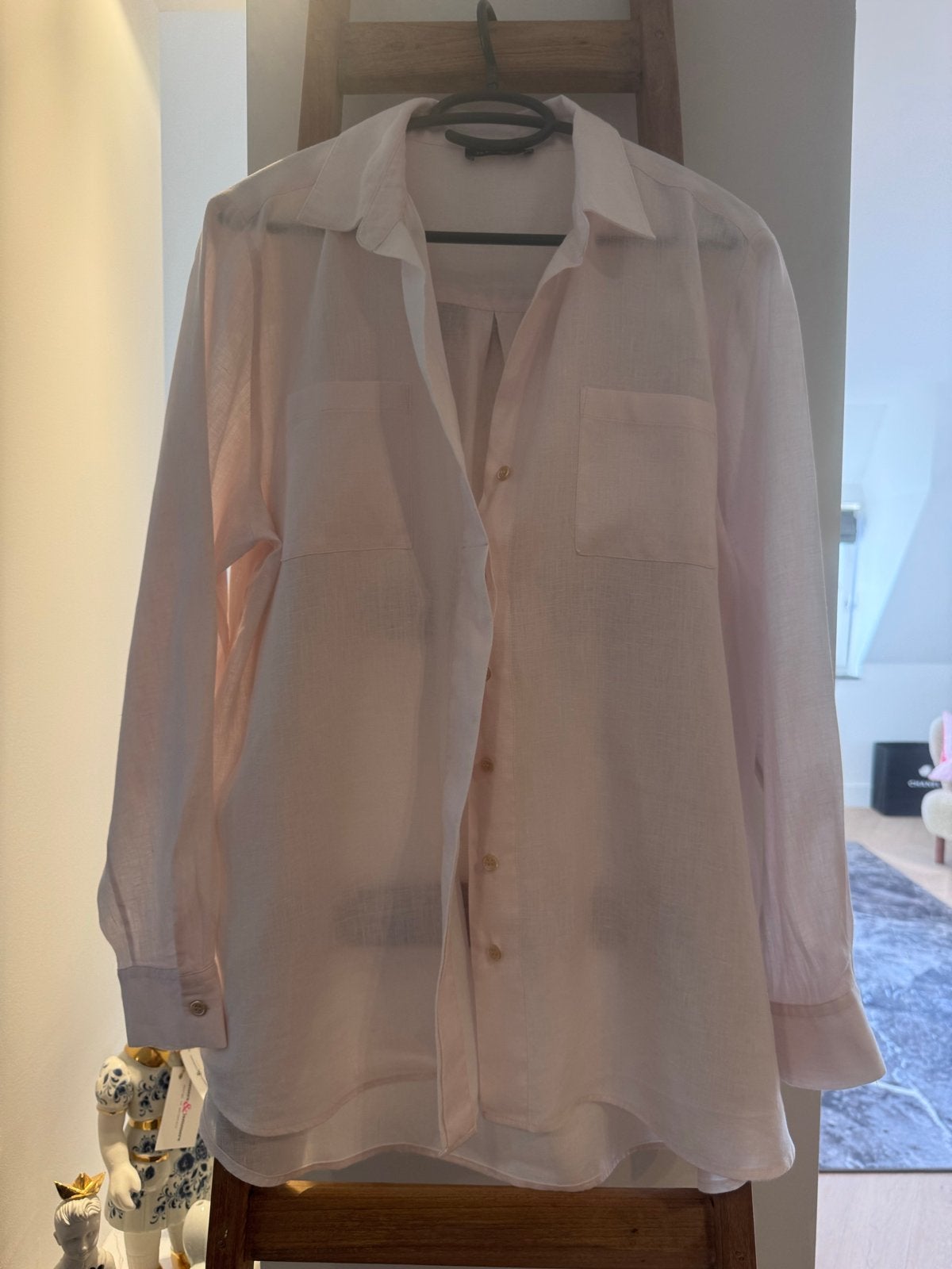 REPEAT 100% Linnen Blouse - Maat 42 (L), Verzenden, Zo goed als nieuw, Maat 42/44 (L), Roze
