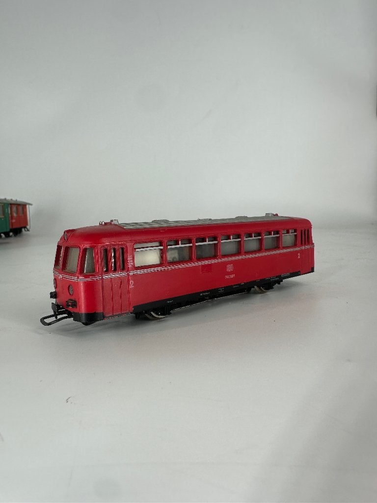 Märklin 3016 + 4018 Schienenbus DB H0 tweedelige set, Hobby en Vrije tijd, Märklin, Wisselstroom, Märklin, Wagon