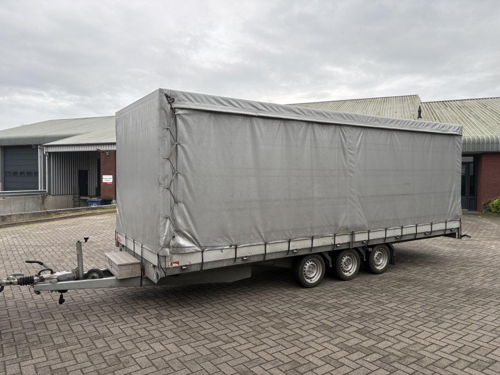 Easyline Plateauwagen met schuifzeilen huif 606x200x200 '21, Gebruikt