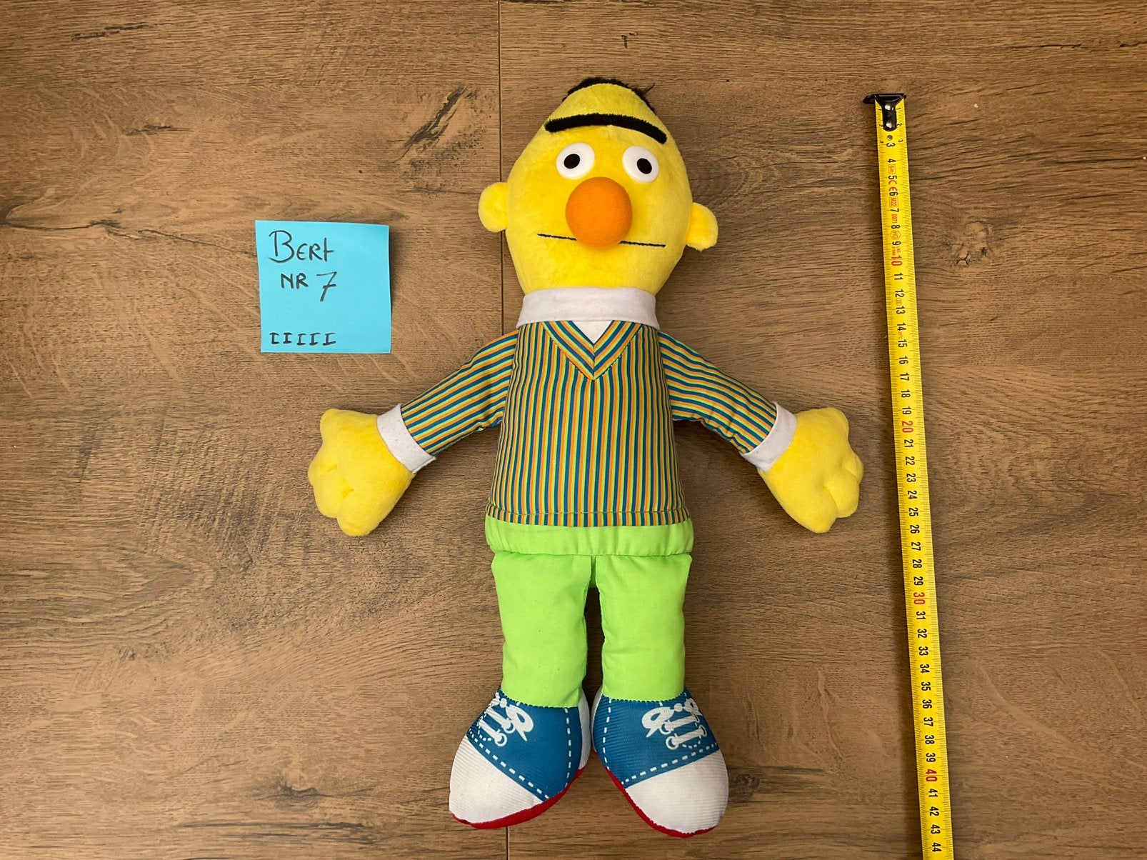 Zgan, niet kapot, Bert  40cm van Sesamstraat Bert Ernie, Verzamelen, Ophalen, Overige figuren, Zo goed als nieuw, Beeldje of Figuurtje