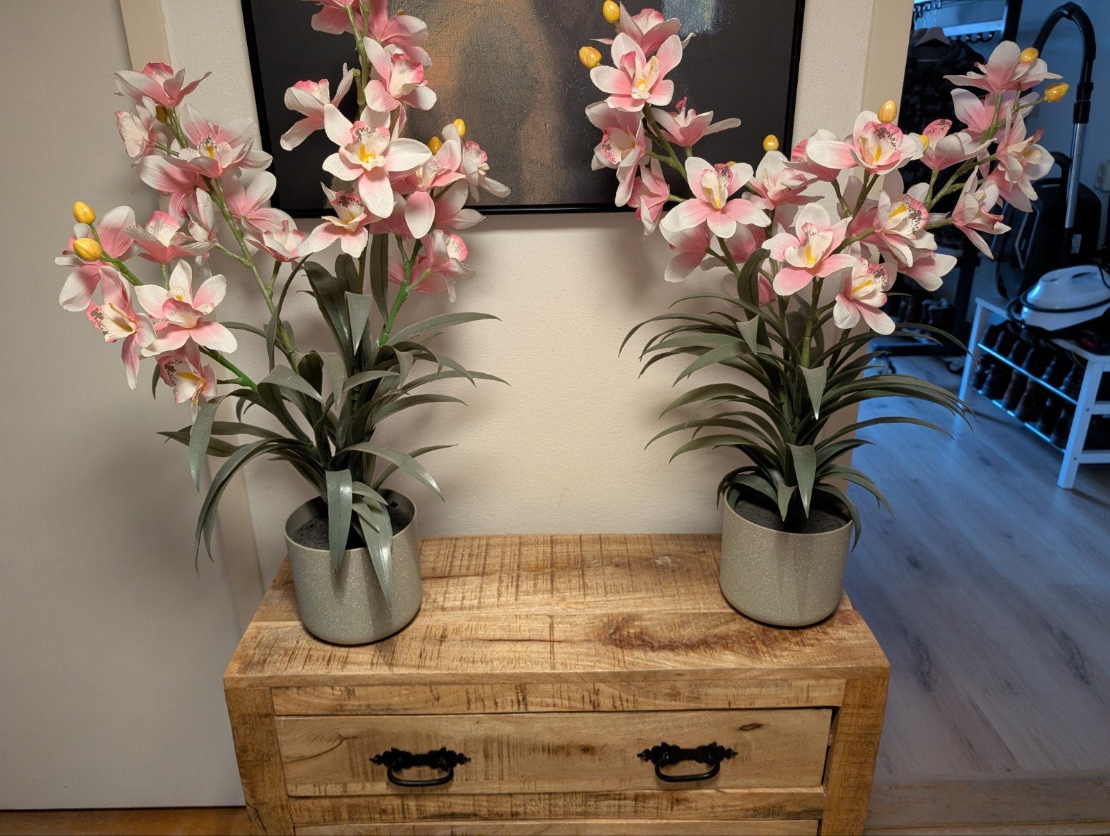 kunst bloemen 2 stuks XL (75cm), Ophalen of Verzenden