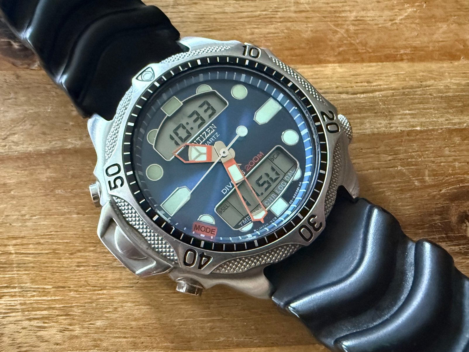 Citizen Promaster JP1010 - Blauw, Sieraden, Tassen en Uiterlijk, Ophalen of Verzenden, Zo goed als nieuw, Blauw, IOS