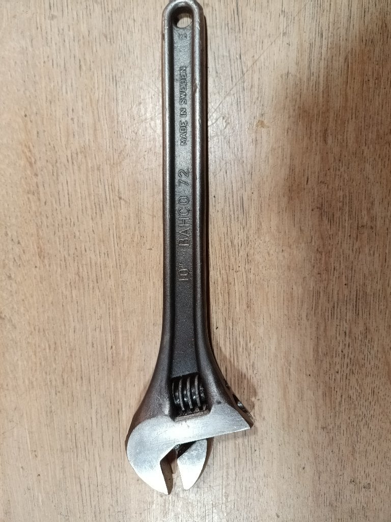 Bahco 72 10 inch verstelbare moersleutel IZGS, Auto diversen, Ophalen of Verzenden, Gebruikt