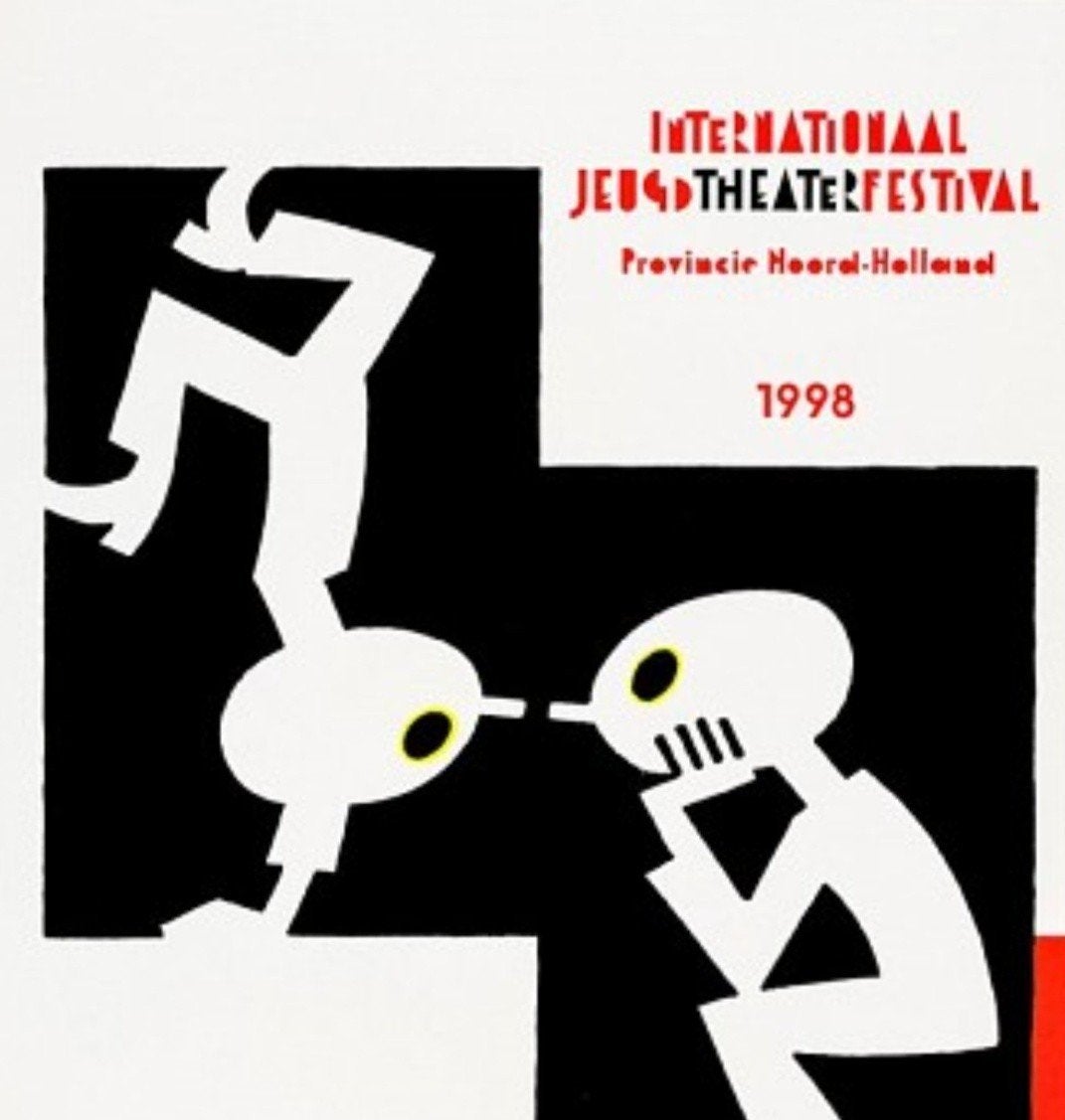 "Joost Swarte" Internationaal Jeugdtheaterfestival '98 XL, Antiek en Kunst, Ophalen of Verzenden