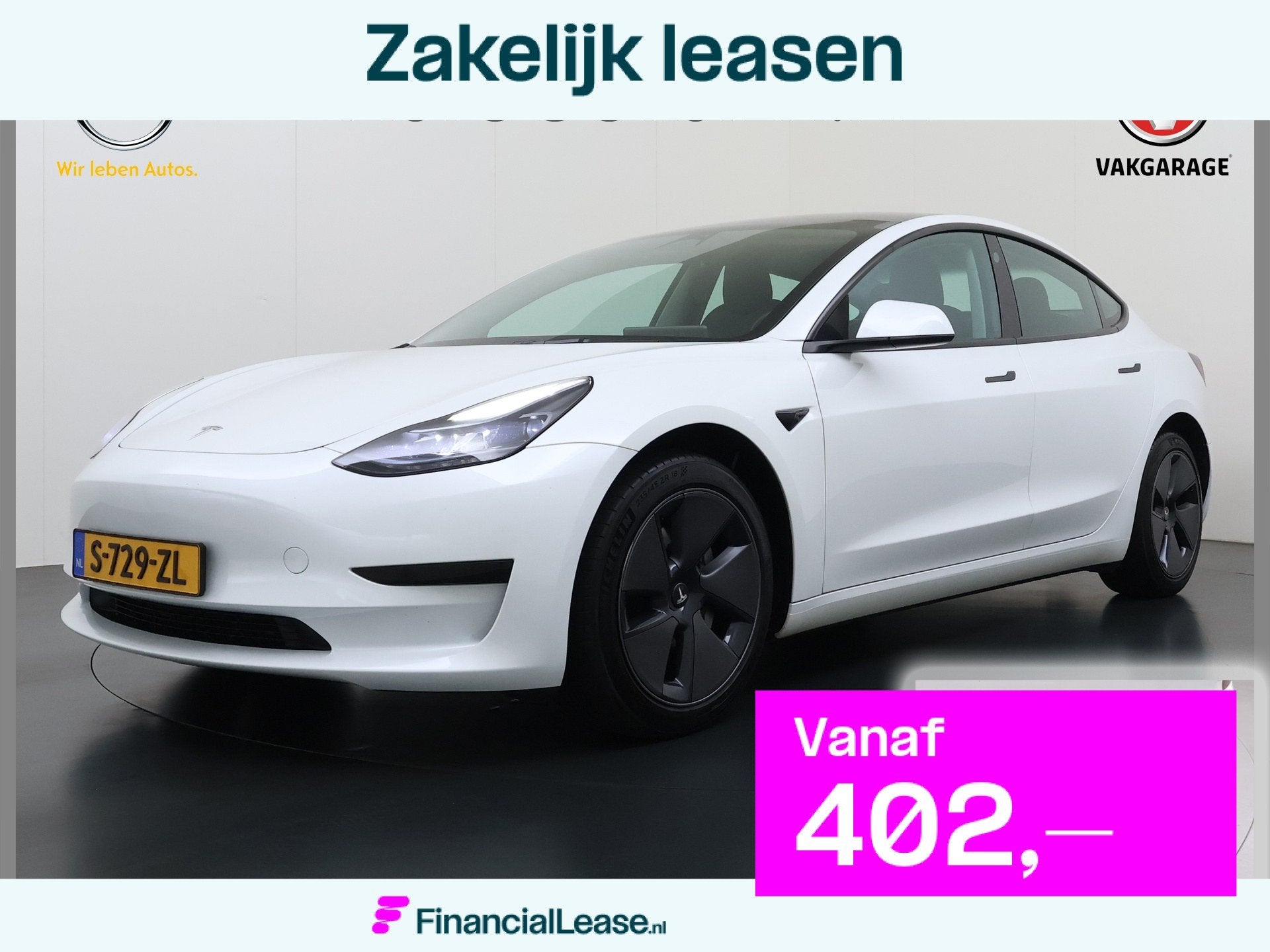 Tesla Model 3 Standard RWD Plus SOH 91% Warmtepomp Trekhaak, Automaat, Gebruikt, Zwart, 491 km