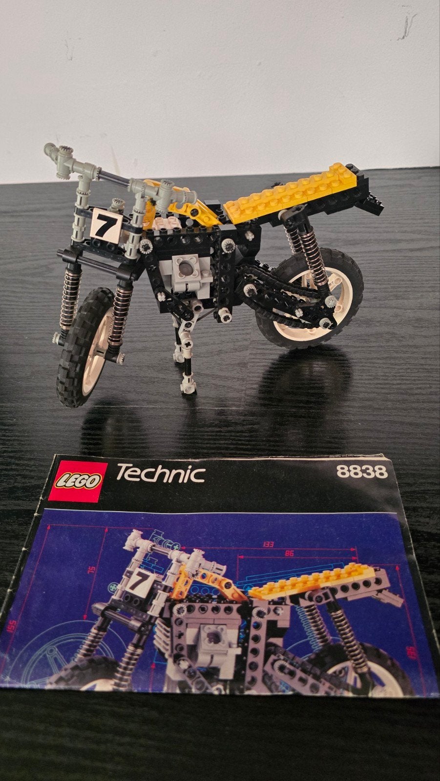 Lego Technic Motorfiets 8838 met handleiding, Ophalen of Verzenden, Zo goed als nieuw, Overige merken