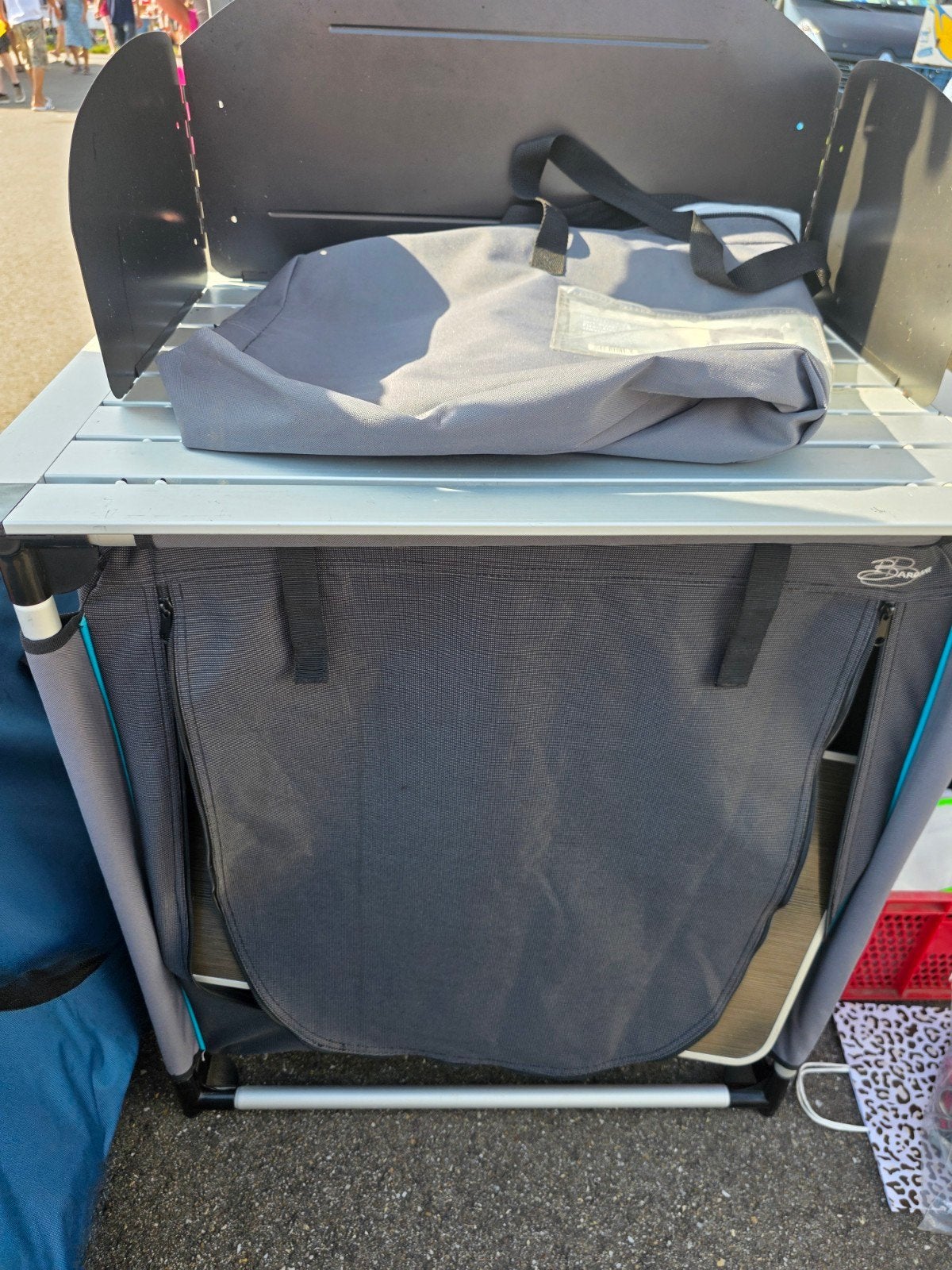 Bardani Camping Kookkeuken Kastje - Zo goed als nieuw, Caravans en Kamperen, Kampeeraccessoires, Ophalen of Verzenden, Zo goed als nieuw
