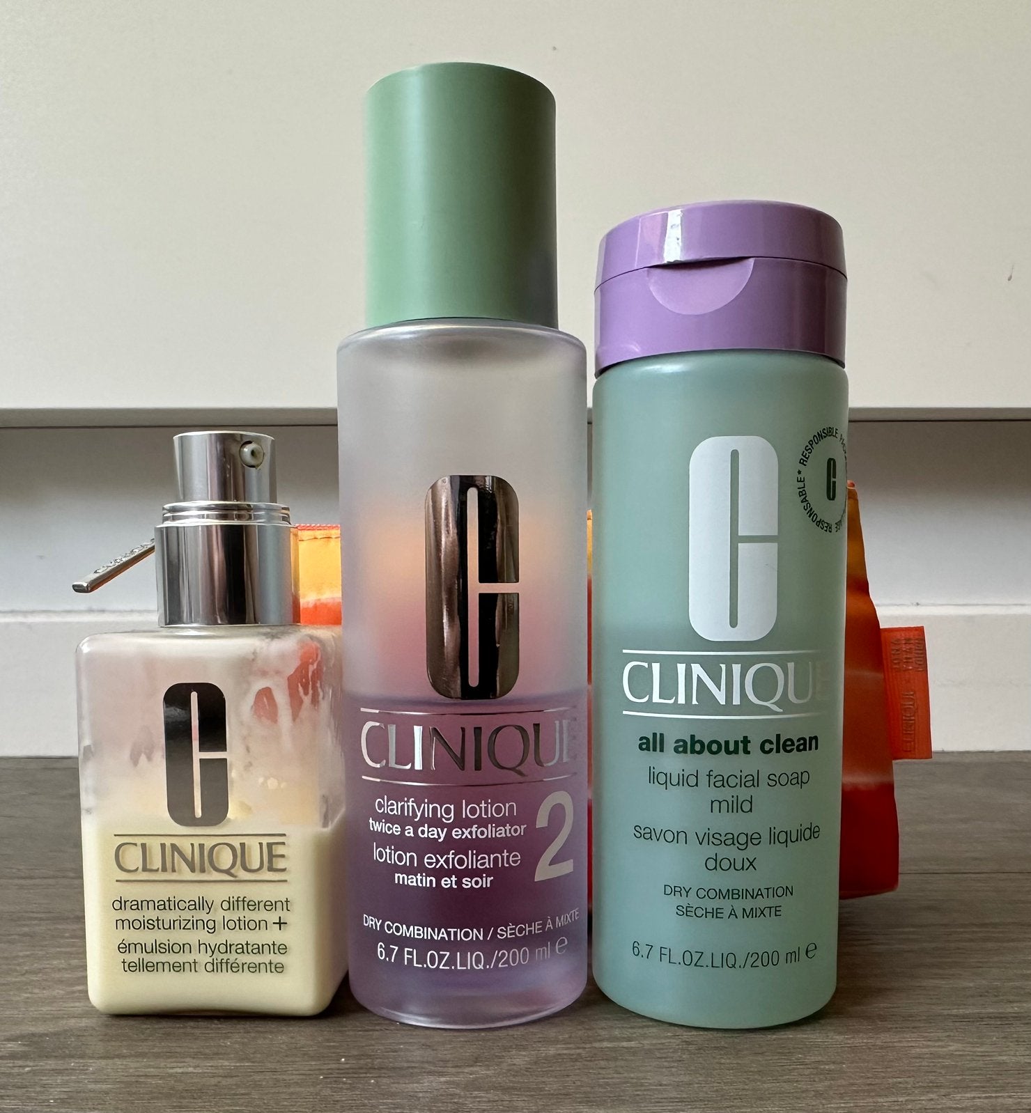 Clinique set - GEBRUIKT!!, Verzenden, Gebruikt, Gehele gezicht, Reiniging