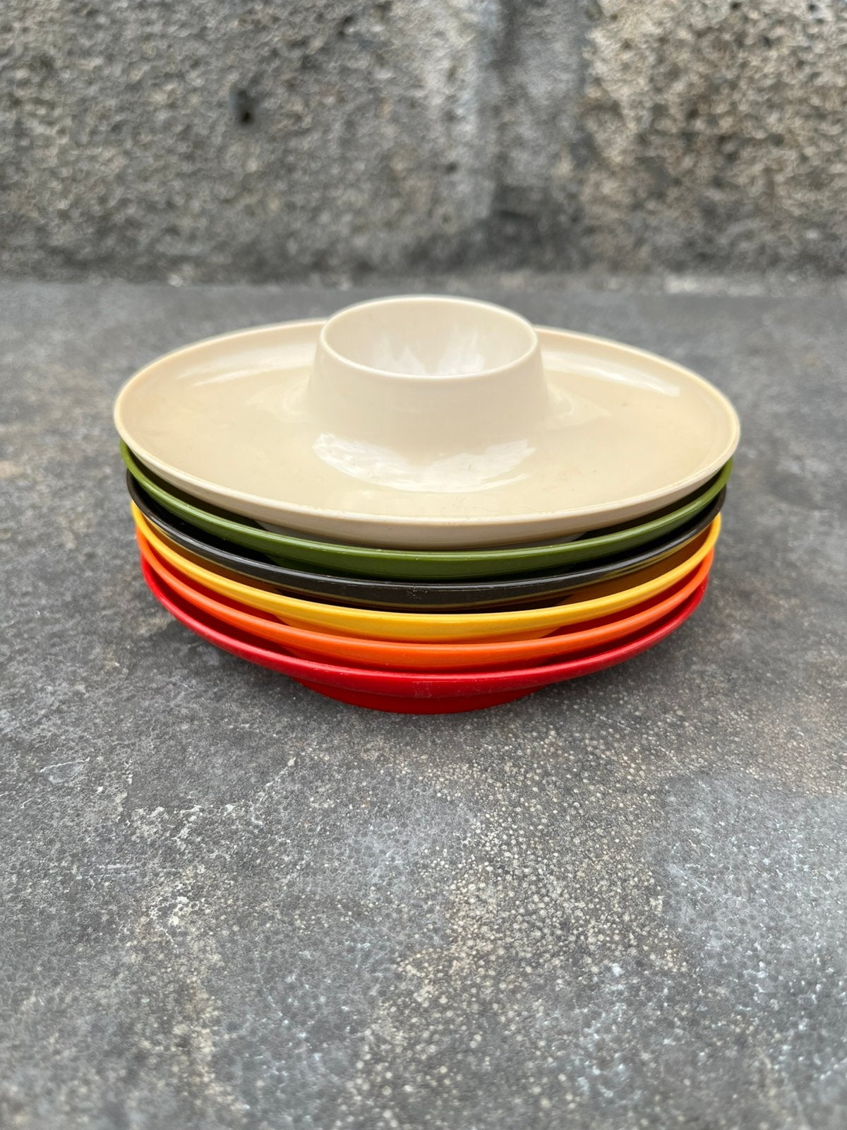 Set van 6 Rosti Mepal eierdopjes, Meerkleurig, Ophalen of Verzenden, Set, Overige typen