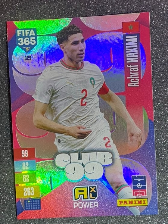 Panini Fifa365 2027    CLUB 99    HAKIMI    MOROCCO, Verzenden, Zo goed als nieuw, Plaatje