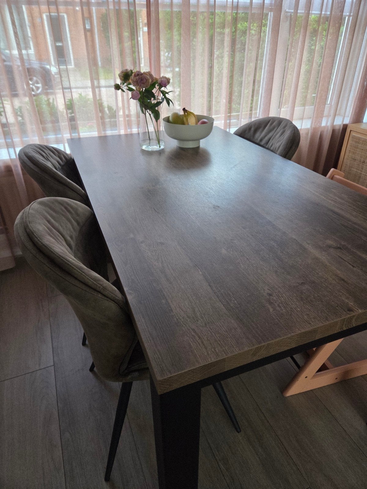 Eettafel 160x90, Gebruikt, 150 tot 200 cm, Rechthoekig, 50 tot 100 cm