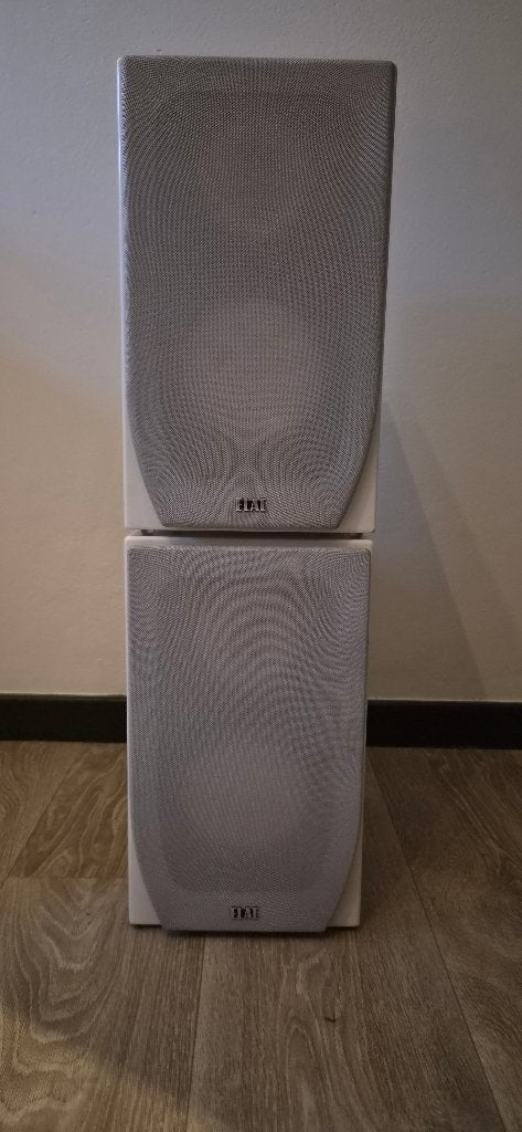 Elac BS 203 Anniversary Edition – hoogglans wit – top staat, Overige merken, Ophalen of Verzenden, Zo goed als nieuw, 60 tot 120 watt