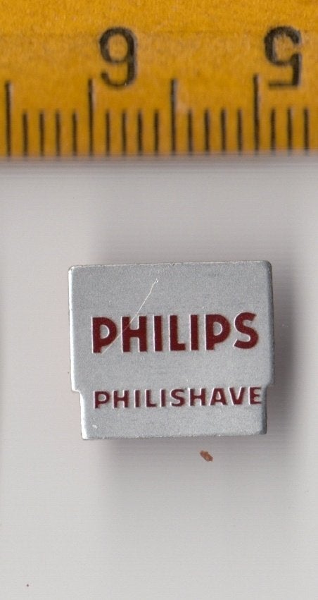 Philishave Philips blik logo embleem scheerapparaat B, Antiek en Kunst, Ophalen of Verzenden