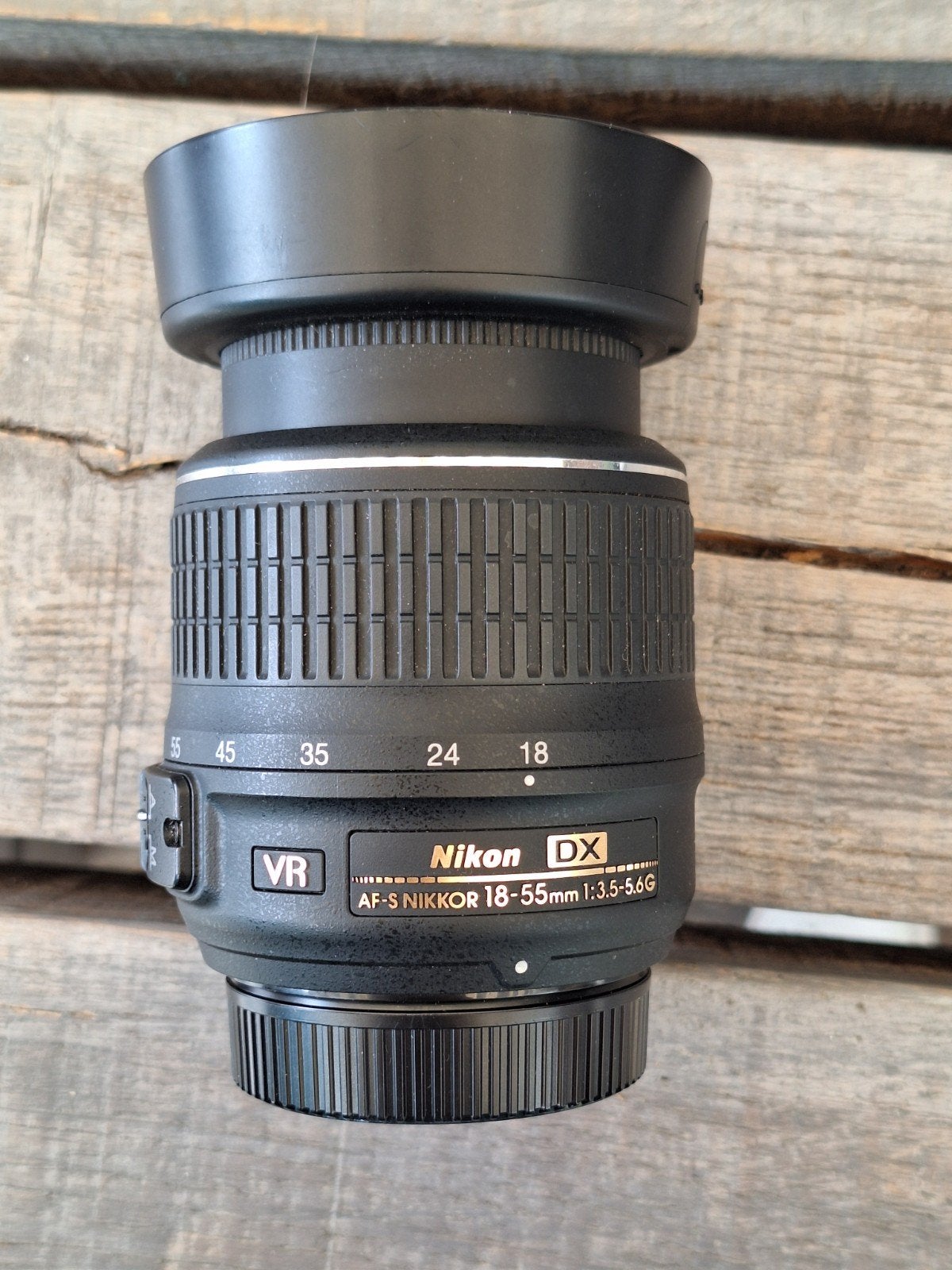 Nikon AF-S NIKKOR 18-55mm f/3.5-5.6G VR DX Lens, Ophalen, Gebruikt, Nikon, Beeldstabilisatie