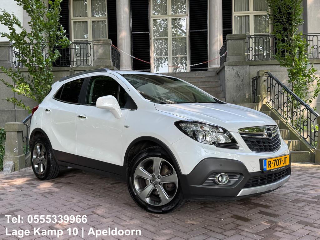 Opel Mokka 1.4 T Cosmo 4x4 Navi Xenon Camera Leder Stoel+Stu, Auto's, Opel, Euro 5, Gebruikt, Zwart, 4 cilinders