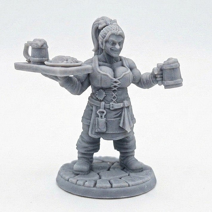 Dungeons & Dragons, D&D, HQ Waiter dwarf tavern, Ophalen of Verzenden, Nieuw, Overige soorten, Figuurtje(s)