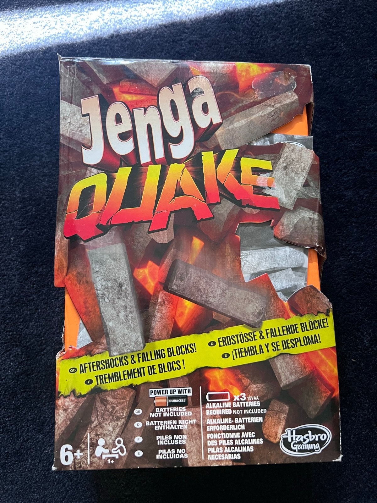 Jenga Quake - Spannend Stapelspel van Hasbro Gaming, Een of twee spelers, Ophalen of Verzenden, Zo goed als nieuw