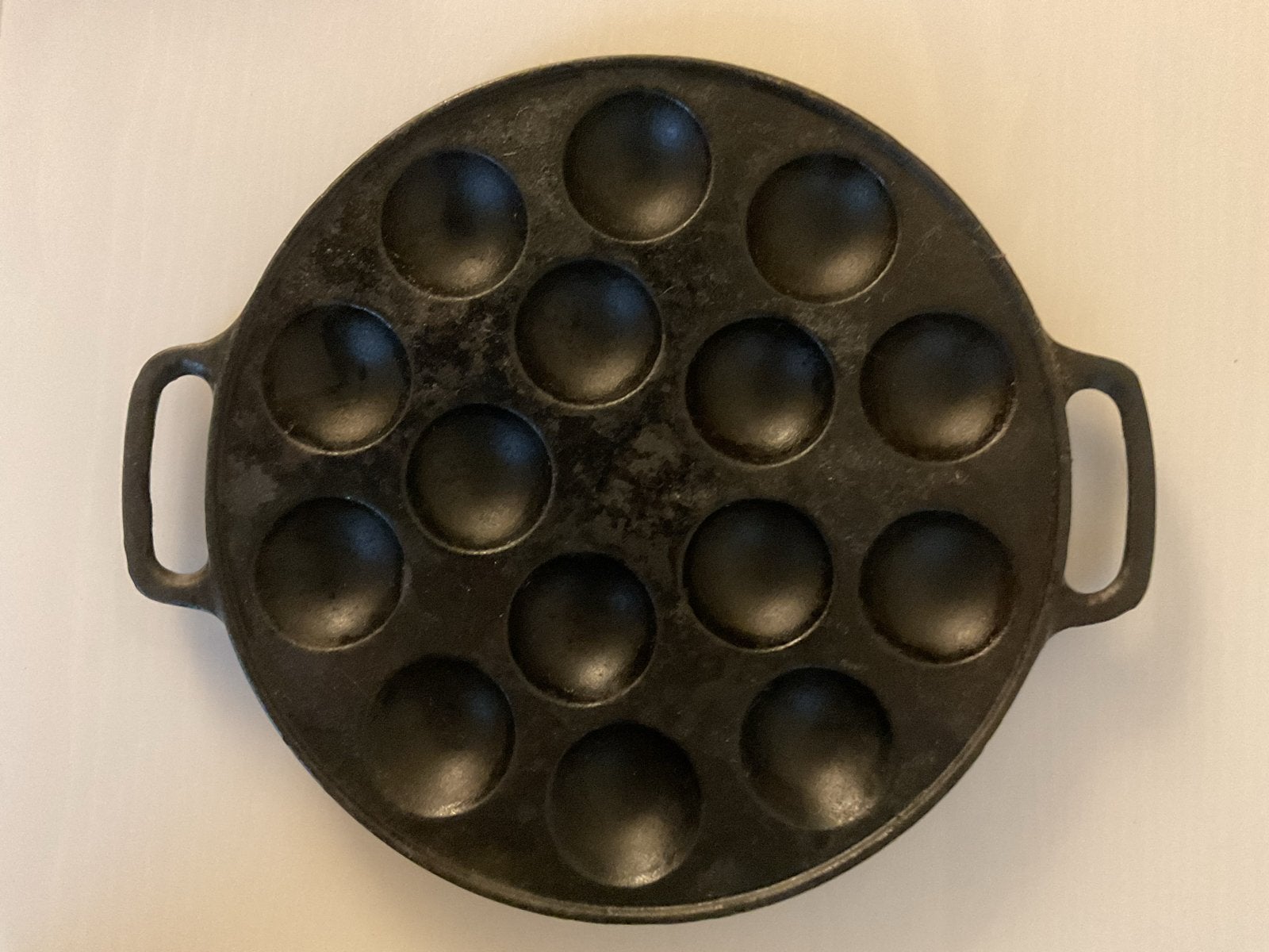 Gietijzeren Poffertjesplaat - Imperial Houseware poffertjes, Ophalen, Gebruikt, Gietijzer, Overige typen
