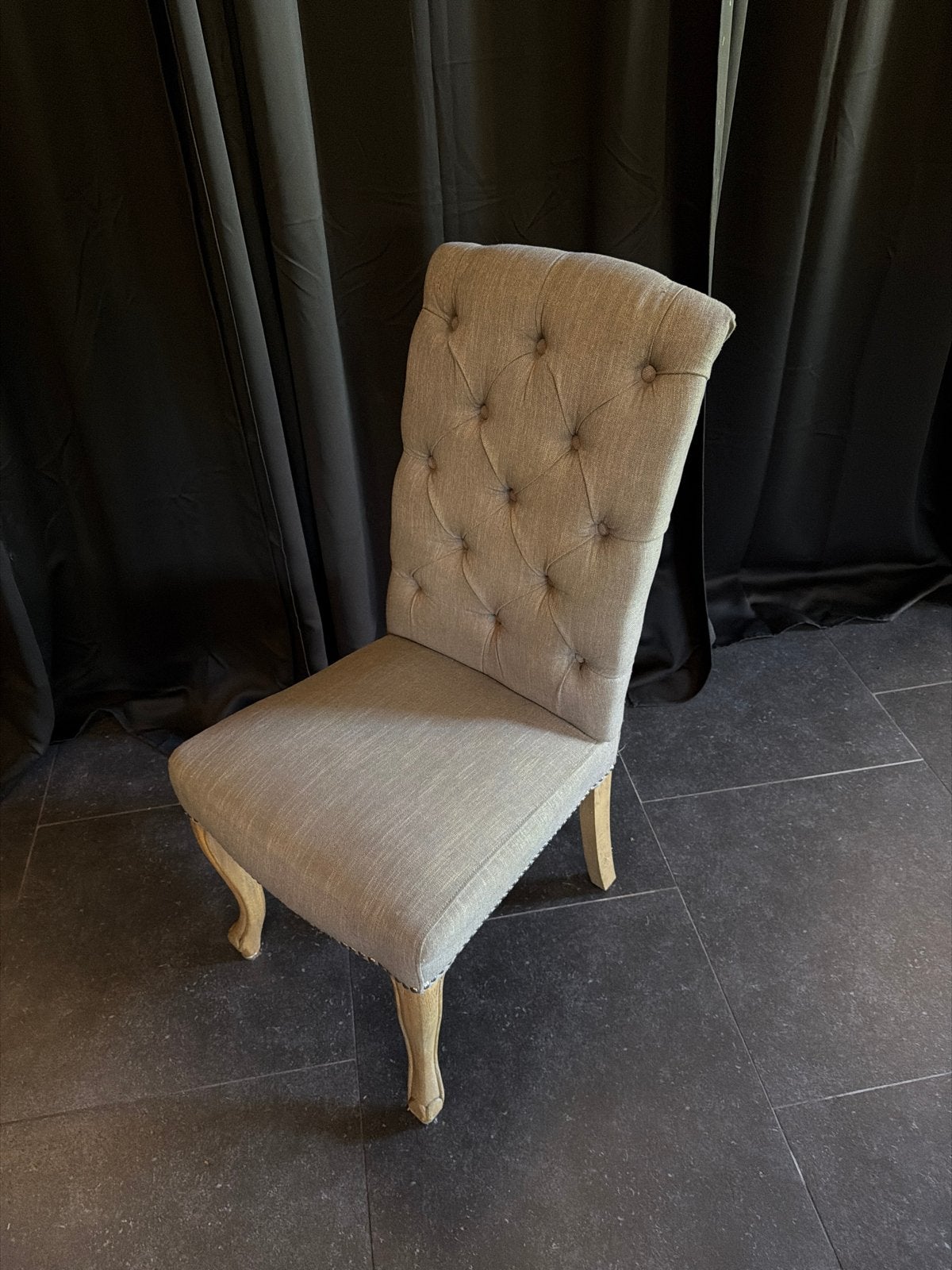 Eetkamer / keuken stoelen - Grijs (4 stuks), Ophalen, Gebruikt, Vier, Grijs
