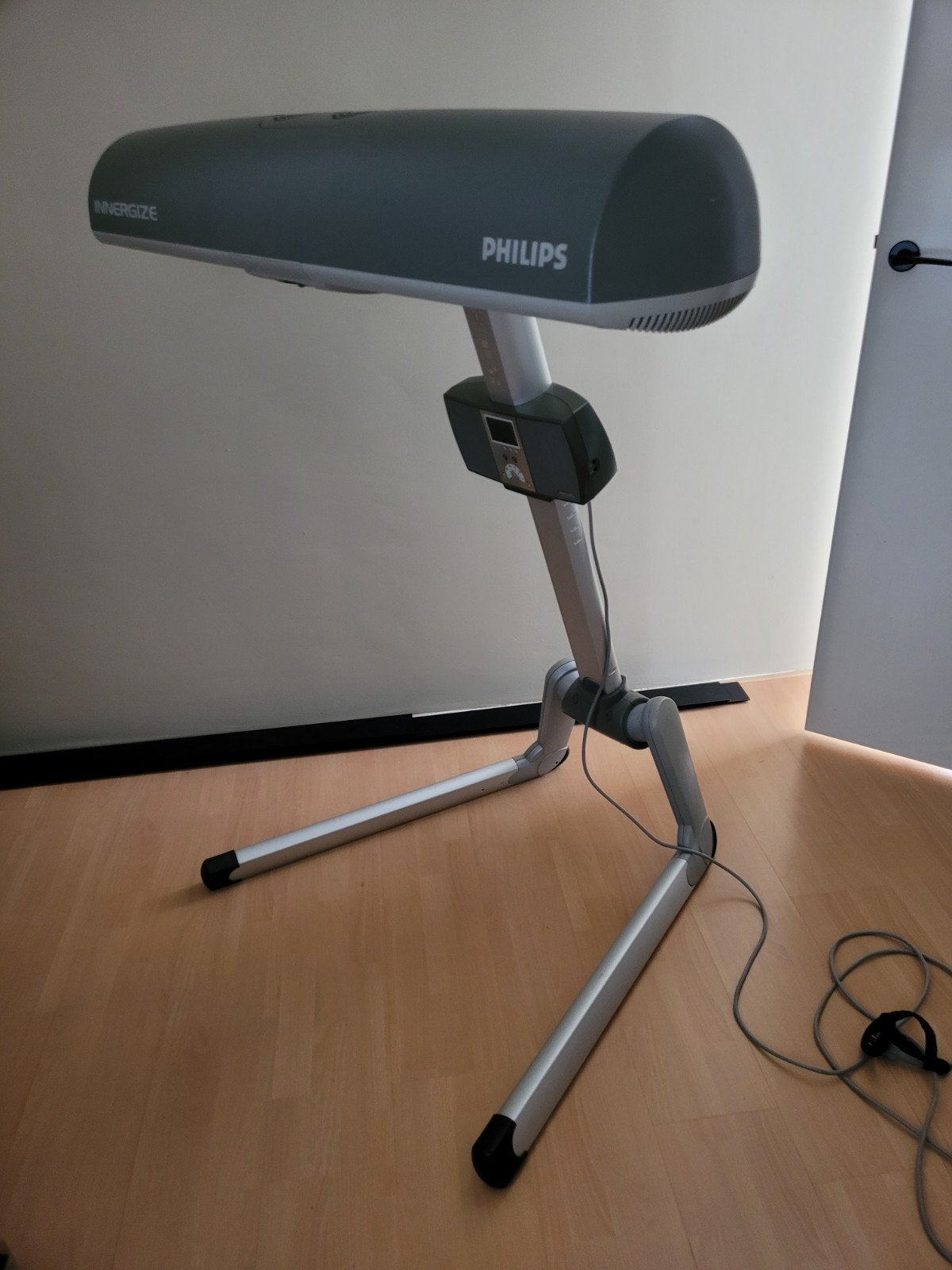 Philips Innergize HB935 inklapbare zonnebank met infrarood, Ophalen, Zo goed als nieuw, Zonnebank enkelzijdig, Minder dan 10 lampen